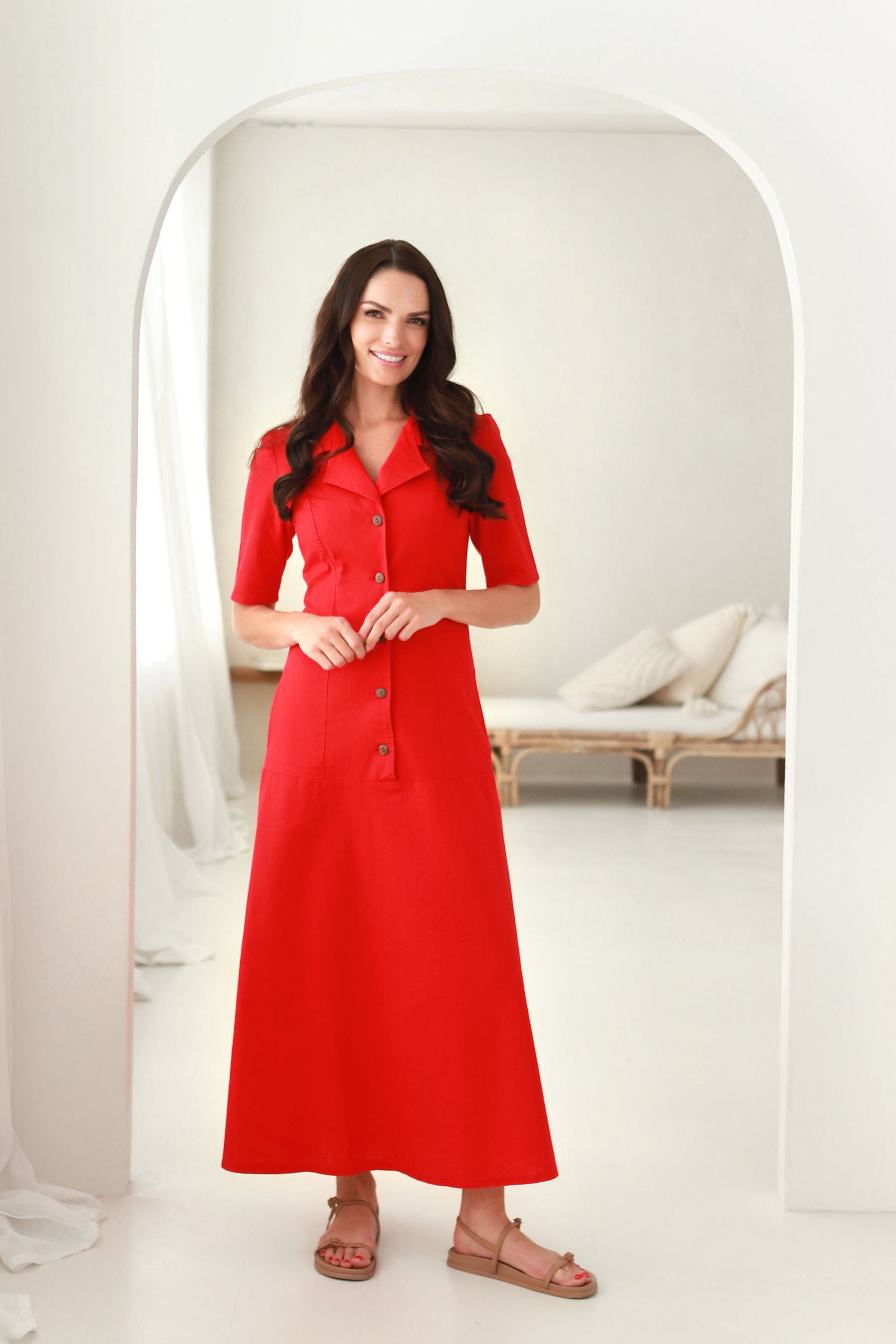 Suknelė „RIVIERA" uogų raudona