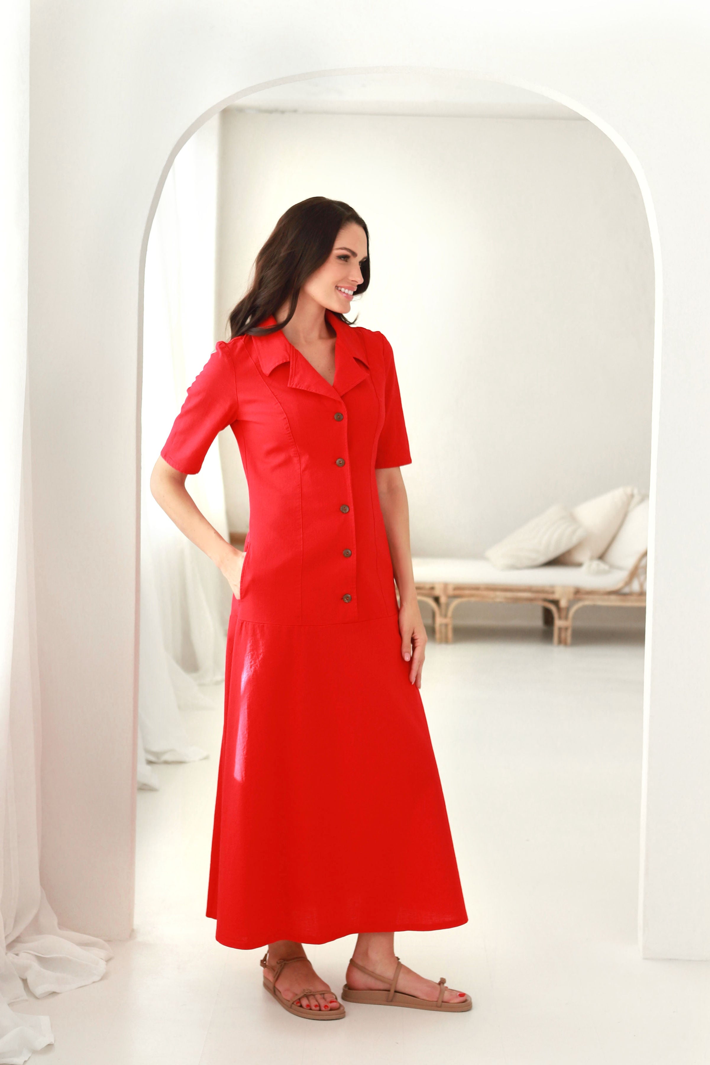 Suknelė „RIVIERA" uogų raudona