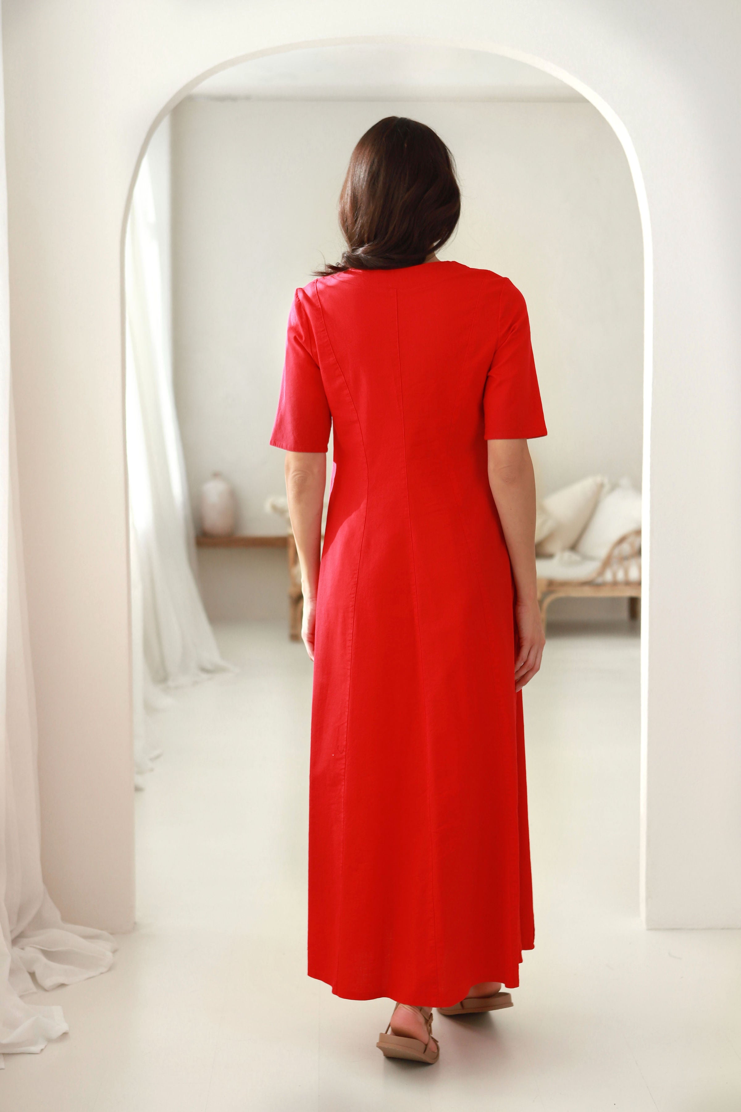 Suknelė „JŪRA" uogų raudona