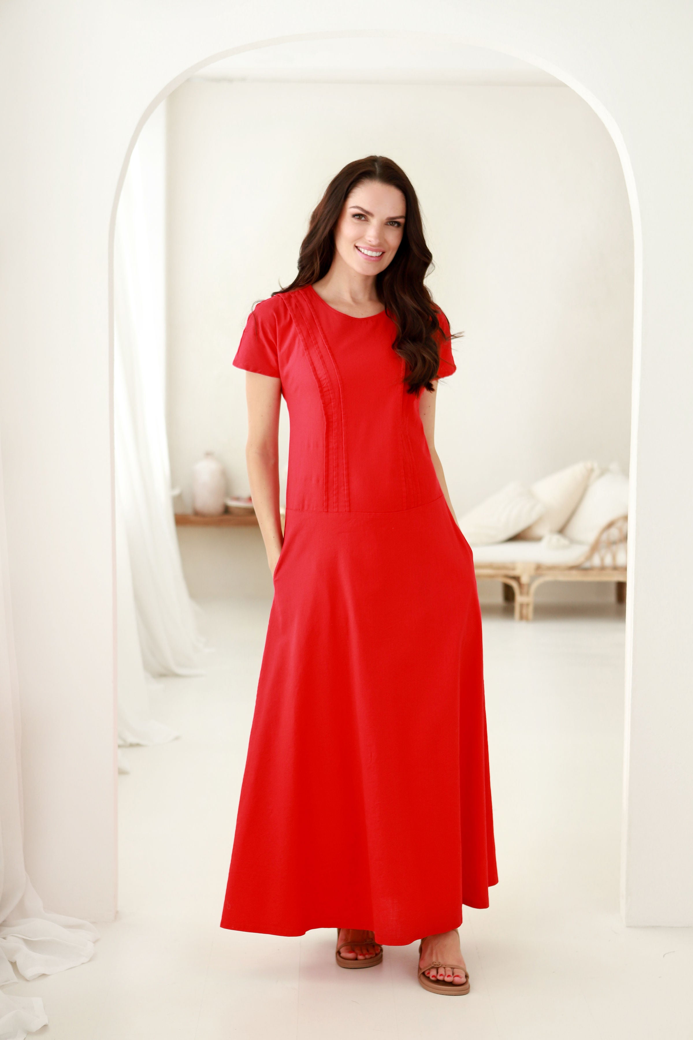 Suknelė „LAGŪNA" uogų raudona