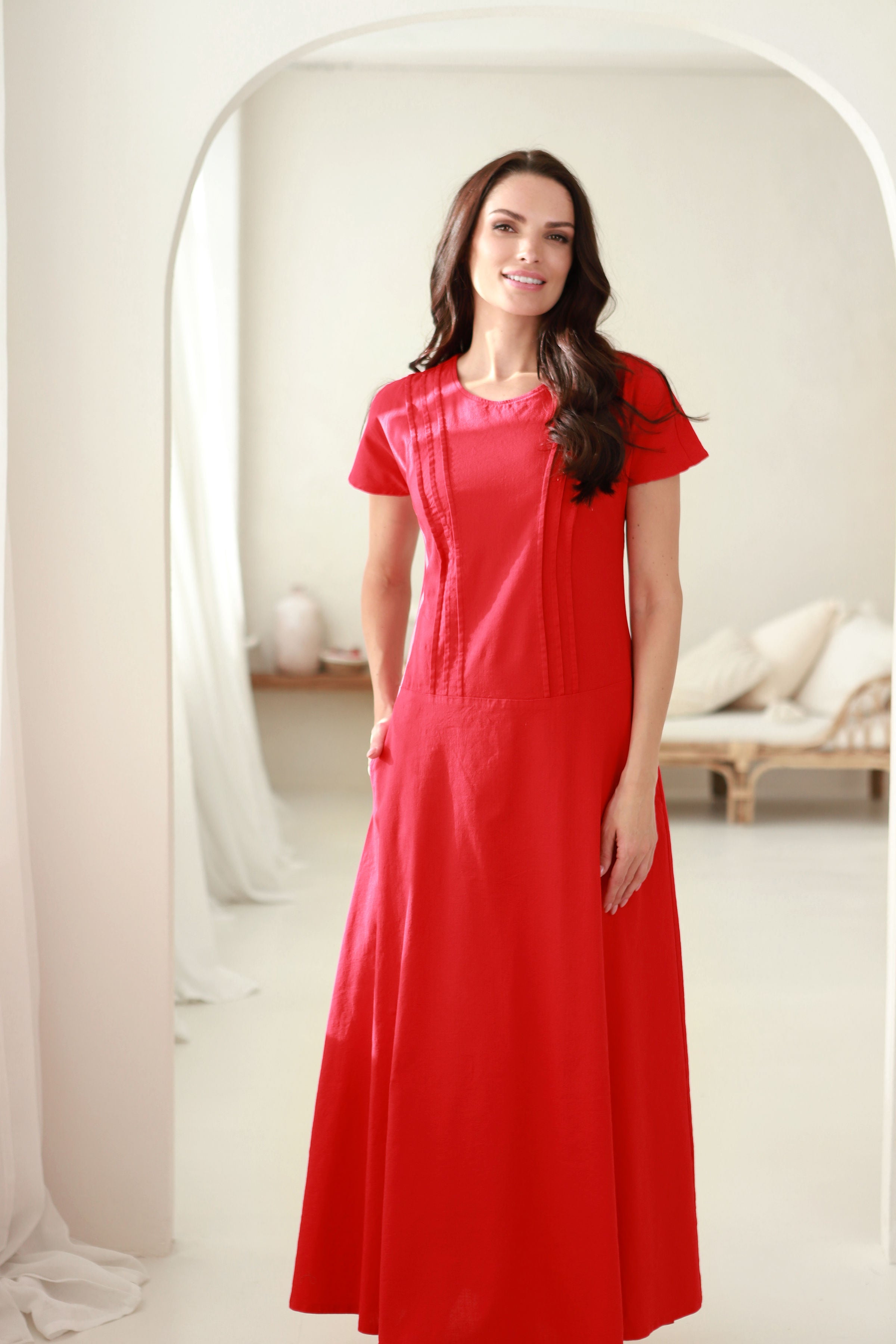 Suknelė „LAGŪNA" uogų raudona