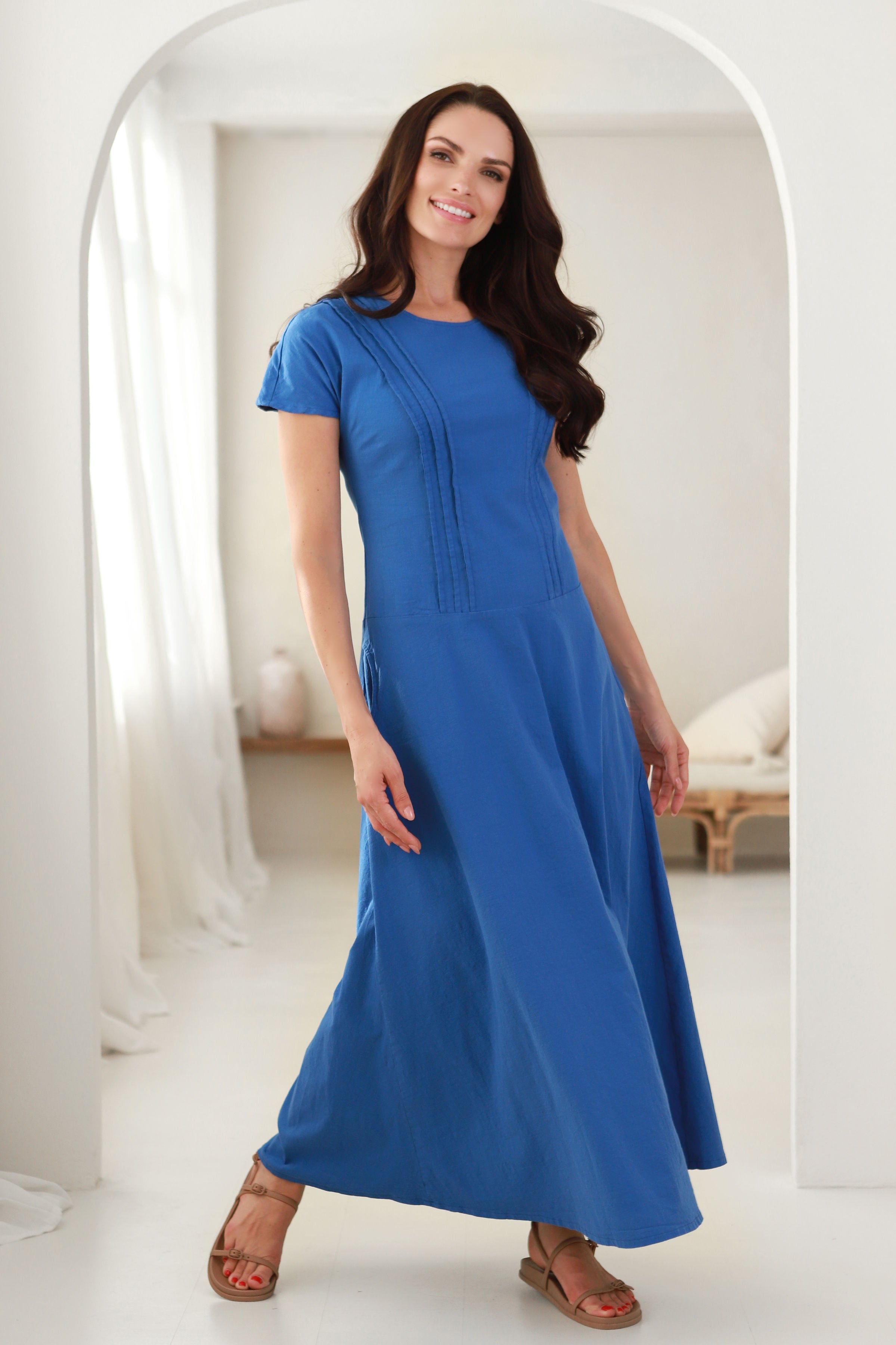 Suknelė „LAGŪNA" rugiagėlės mėlyna