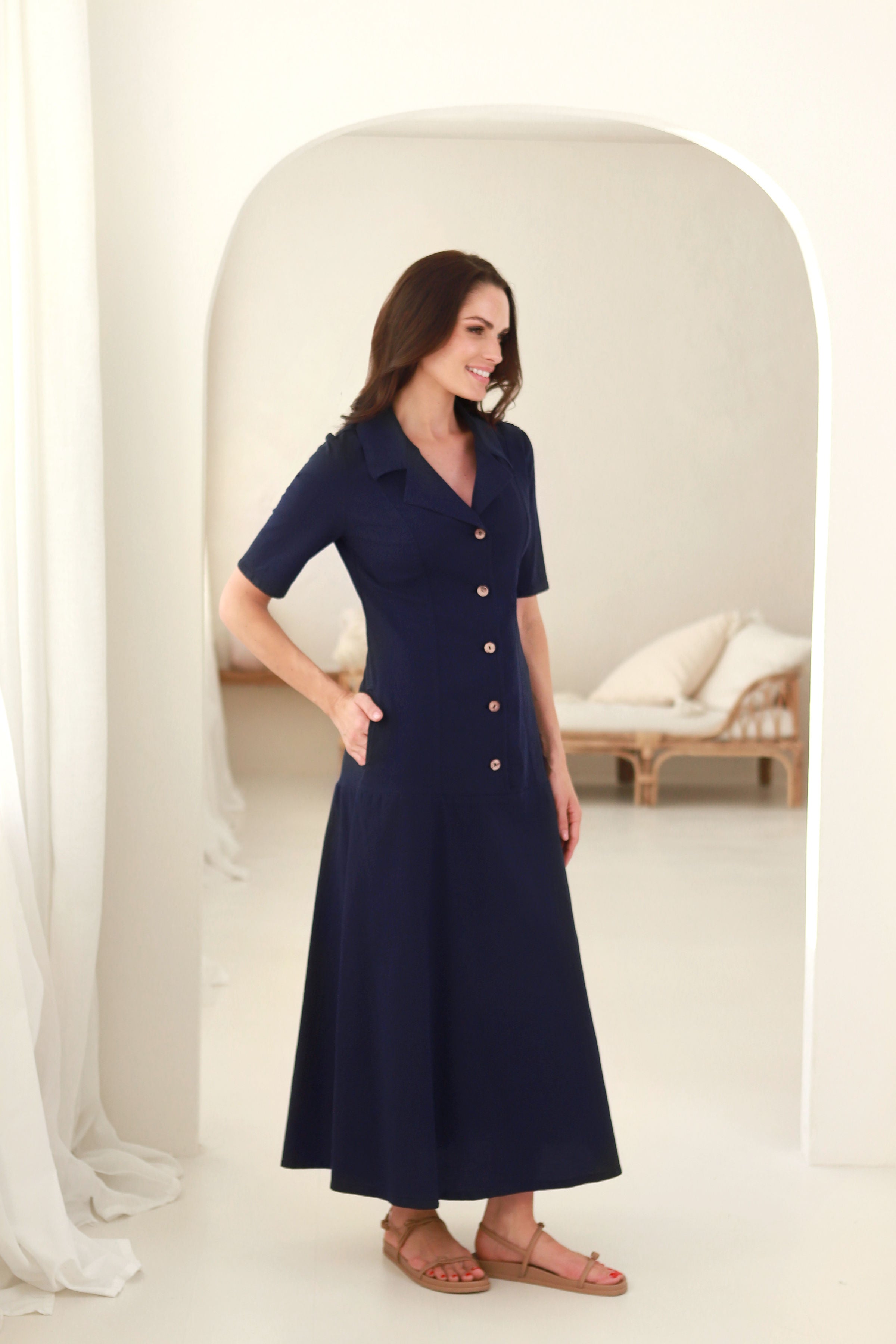 Suknelė „RIVIERA" gili mėlyna