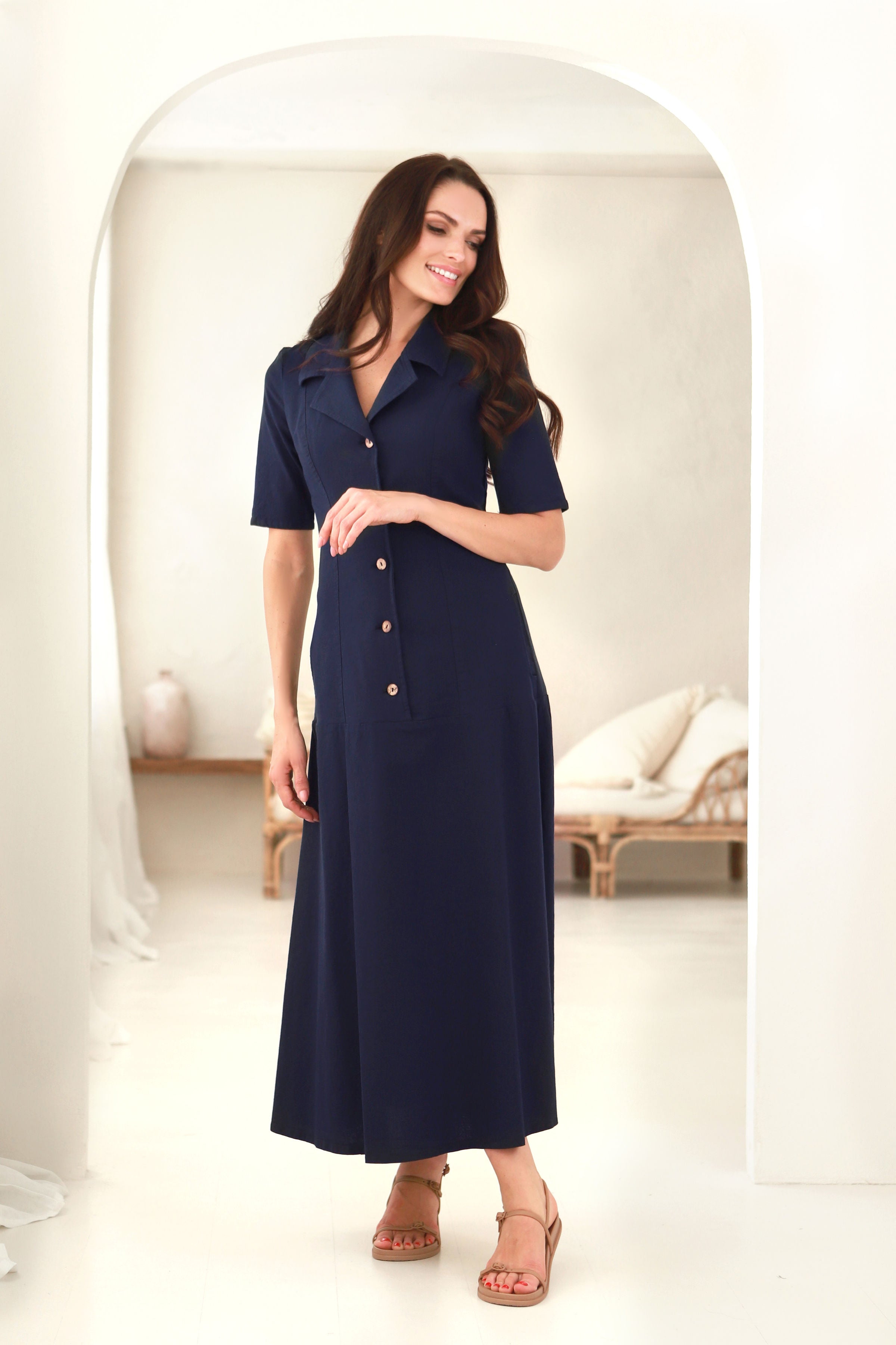 Suknelė „RIVIERA" gili mėlyna