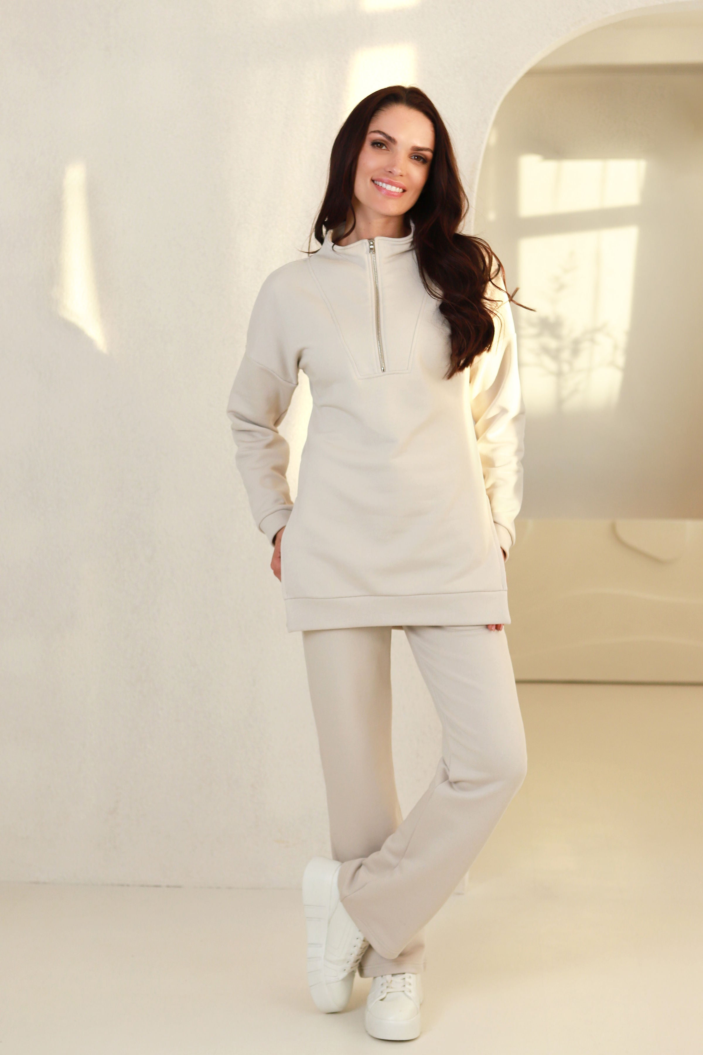 Džemperis su užtrauktuku „PAJŪRIS" smilgos