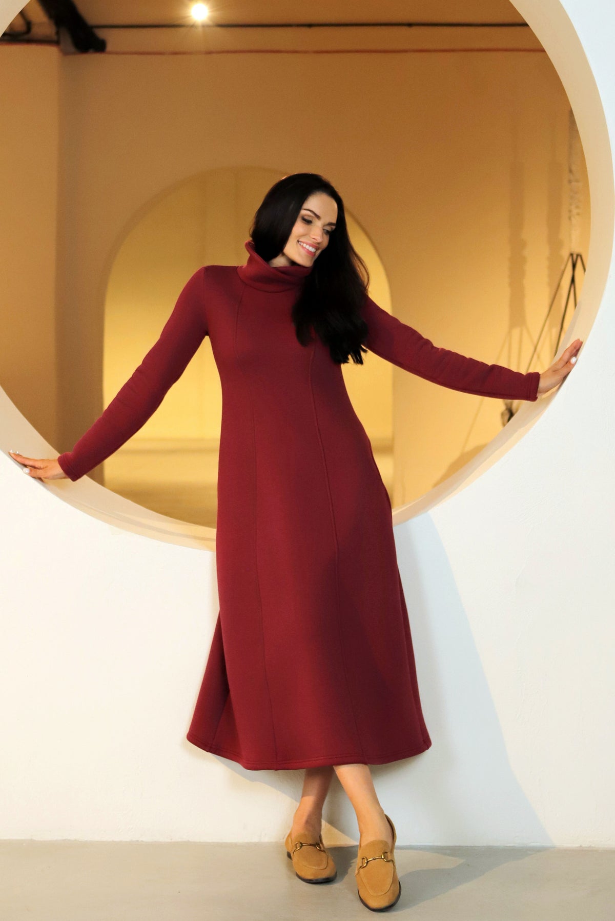 Short dress “NIDA” Morocco red