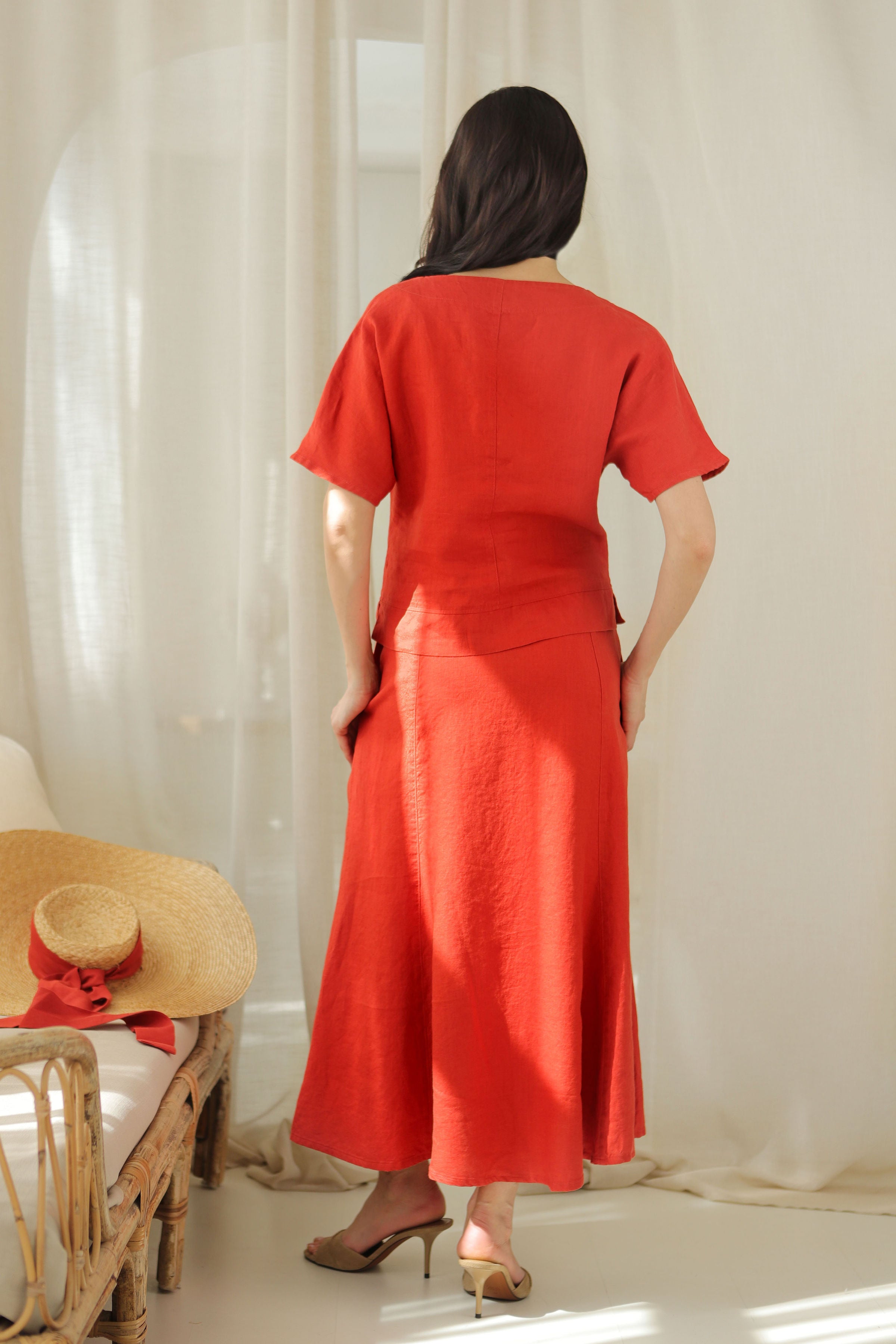Blouse “SKRAISTĖ” Morocco red