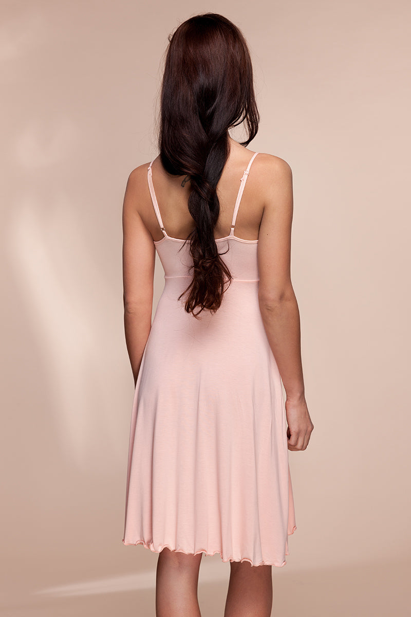 Viscose nightgowns "PERLA" cream