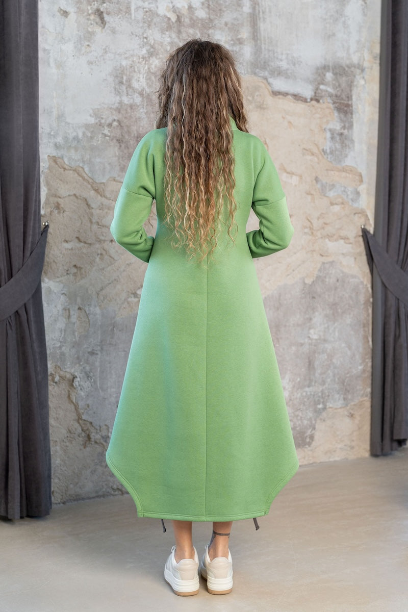 Laisvalaikio suknelė "WHISPER" salotos žalia