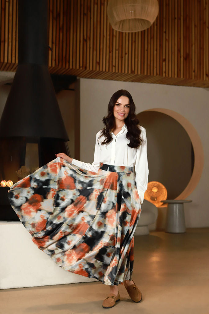 Margintas veliūro sijonas "MARSAS" žiemos batika