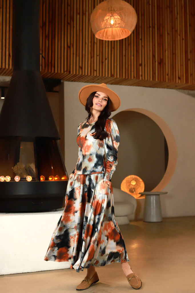 Margintas veliūro sijonas "MARSAS" žiemos batika