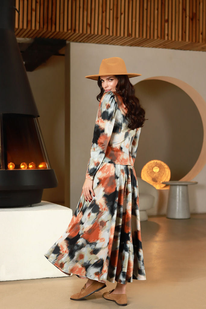 Marginta veliūro palaidinė "KOMETA" žiemos batika