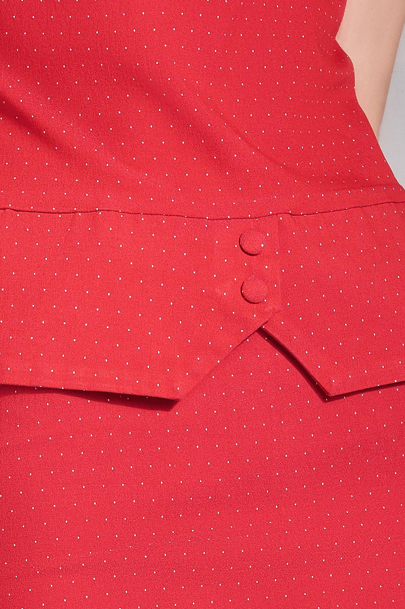Blouse "LYNEA" red with dots